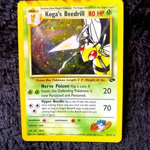 Kogas Beedrill Pokémon card